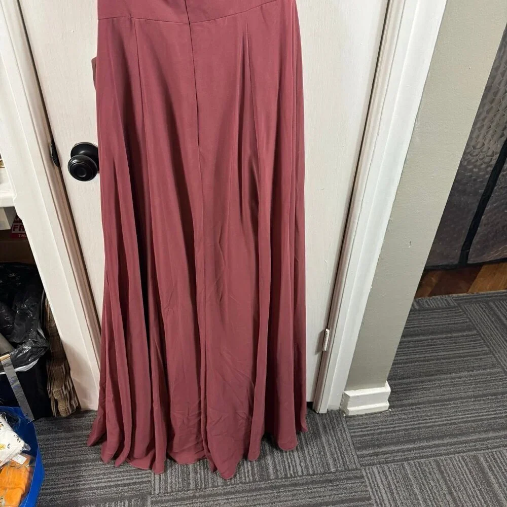 JENNY YOO Kora cinnamon rose.  Bridesmaid dress, formal gown.